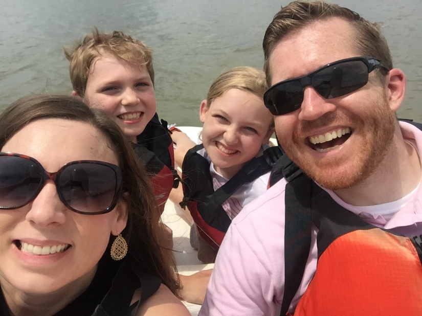 Family Swan Boat ride